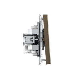 Выключатель 2-кл. ArtGallery 10AX быстрозажим. клем. механизм мокко SE GAL000651S