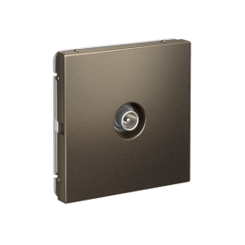 Розетка телевизионная оконечная TV ArtGallery 1дБ механизм мокко SE GAL000691