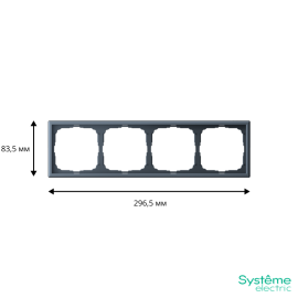 Рамка 4-м ArtGallery универс. грифель SE GAL000704