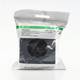 Розетка ArtGallery 16А с заземл. быстрозажим. клем. механизм грифель SE GAL000743S