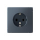 Розетка ArtGallery 16А с заземл. механизм грифель SE GAL000743