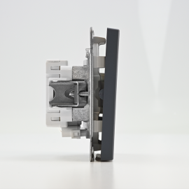 Выключатель 2-кл. ArtGallery (сх. 5а) 10AX с подсветкой механизм грифель SE GAL000753