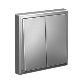 Выключатель 2-кл. ArtGallery (сх. 5) 10AX механизм сталь SE GAL000951