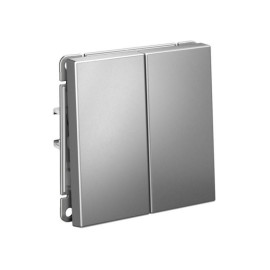 Переключатель 2-кл. ArtGallery (сх. 6/2) 10AX механизм сталь SE GAL000965