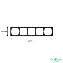 Рамка 5-м ArtGallery универс. карбон SE GAL001005