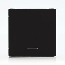 Выключатель 1-кл. ArtGallery 10AX с подсветкой быстрозажим. клем. механизм карбон SE GAL001013S