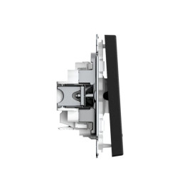 Выключатель 1-кл. ArtGallery 10AX с подсветкой быстрозажим. клем. механизм карбон SE GAL001013S