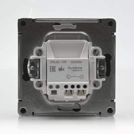 Выключатель 1-кл. ArtGallery 10AX с подсветкой быстрозажим. клем. механизм карбон SE GAL001013S