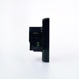 Термостат программируемый ArtGallery 16А с Wi-Fi для электрич. теплого пола моноблочный черн. SE GAL001038