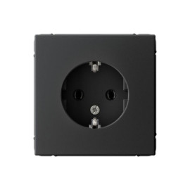 Розетка ArtGallery 16А с заземл. механизм карбон SE GAL001043