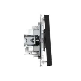 Выключатель 2-кл. ArtGallery 10AX быстрозажим. клем. механизм карбон SE GAL001051S