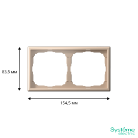 Рамка 2-м ArtGallery универс. песочн. SE GAL001202