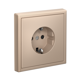 Розетка ArtGallery 16А с заземл. со шторками быстрозажим. клем. механизм песочн. SE GAL001245S