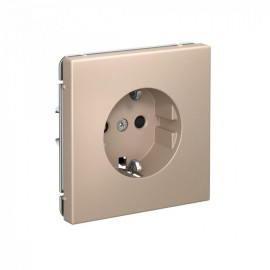 Розетка ArtGallery 16А с заземл. со шторками быстрозажим. клем. механизм песочн. SE GAL001245S