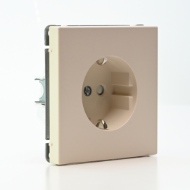 Розетка ArtGallery 16А с заземл. со шторками быстрозажим. клем. механизм песочн. SE GAL001245S