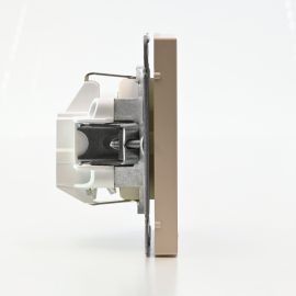 Розетка ArtGallery 16А с заземл. со шторками быстрозажим. клем. механизм песочн. SE GAL001245S