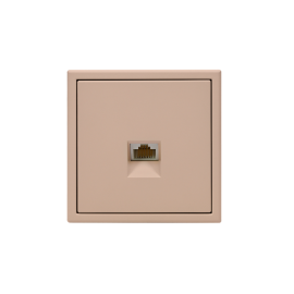 Розетка компьютерная ArtGallery RJ45 кат.5E механизм песочн. SE GAL001283