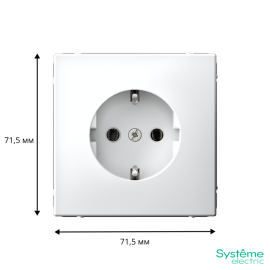 Розетка ArtGallery 16А с заземл. быстрозажим. клем. механизм лотос SE GAL001343S