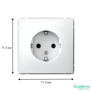 Розетка ArtGallery 16А с заземл. механизм лотос SE GAL001343