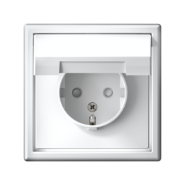 Розетка ArtGallery 16А IP20 с заземл. защ. шторки с крышкой механизм лотос SE GAL001346