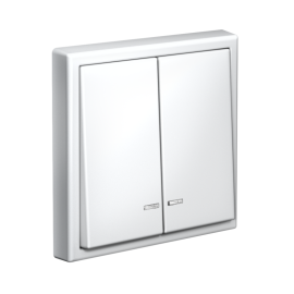 Выключатель 2-кл. ArtGallery (сх. 5а) 10AX с подсветкой механизм лотос SE GAL001353