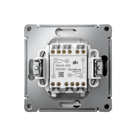 Переключатель 2-кл. ArtGallery 10AX быстрозажим. клем. механизм лотос SE GAL001365S