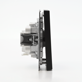 Выключатель 1-кл. ArtGallery 10AX с подсветкой быстрозажим. клем. механизм базальт SE GAL001413S