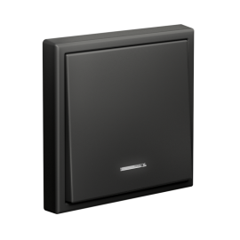 Выключатель 1-кл. ArtGallery 10AX с подсветкой быстрозажим. клем. механизм базальт SE GAL001413S