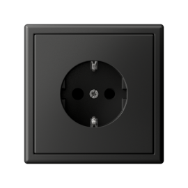 Розетка ArtGallery 16А с заземл. со шторками быстрозажим. клем. механизм базальт SE GAL001445S