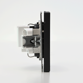 Розетка ArtGallery 16А с заземл. защ. шторки механизм базальт SE GAL001445