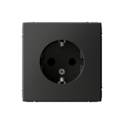 Розетка ArtGallery 16А с заземл. защ. шторки механизм базальт SE GAL001445