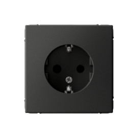 Розетка ArtGallery 16А с заземл. защ. шторки механизм базальт SE GAL001445