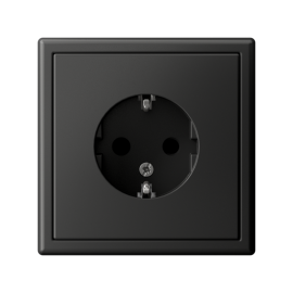 Розетка ArtGallery 16А с заземл. защ. шторки механизм базальт SE GAL001445