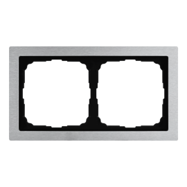 Рамка 2-м ArtGallery Pure метал. алюм. SE GAL312102