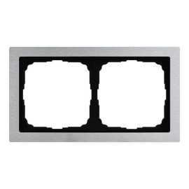 Рамка 2-м ArtGallery Pure метал. алюм. SE GAL312102