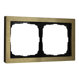 Рамка 2-м ArtGallery Pure метал. латунь SE GAL312202