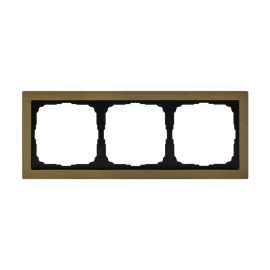 Рамка 3-м ArtGallery Pure метал. латунь SE GAL312203