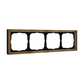 Рамка 4-м ArtGallery Pure метал. латунь SE GAL312204