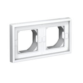 Рамка 2-м ArtGallery IP44 бел. SE GAL440102