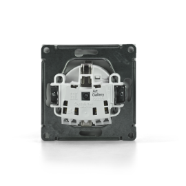 Розетка ArtGallery 16А IP44 с заземл. со шторками с крышкой быстрозажим. клем. механизм бел. SE GAL440146S