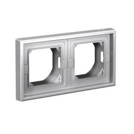 Рамка 2-м ArtGallery IP44 алюм. SE GAL440302