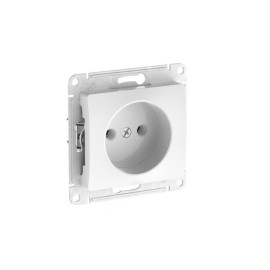 Розетка Glossa 16А без заземл. быстрозажим. клем. механизм бел. SE GSL000141S