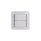 Выключатель 2-кл. СП Glossa 10А IP20 (сх. 5) 10AX механизм бел. SE GSL000151