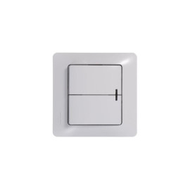 Выключатель 2-кл. СП Glossa 10А IP20 (сх. 5а) 10AX с подсветкой механизм бел. SE GSL000153