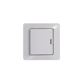 Переключатель проходной 1-кл. СП Glossa 10А IP20 (сх. 6а) 10AX с подсветкой механизм бел. SE GSL000163