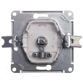 Розетка телевизионная проходная TV 1-м СП Glossa 4дБ механизм бел. SE GSL000192