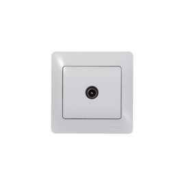 Розетка телевизионная проходная TV 1-м СП Glossa 4дБ механизм бел. SE GSL000192