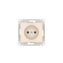 Розетка Glossa 16А без заземл. быстрозажим. клем. механизм беж. SE GSL000241S