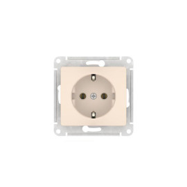 Розетка Glossa 16А с заземл. быстрозажим. клем. механизм беж. SE GSL000243S