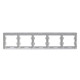 Рамка 5-м Glossa горизонт. алюм. SE GSL000305